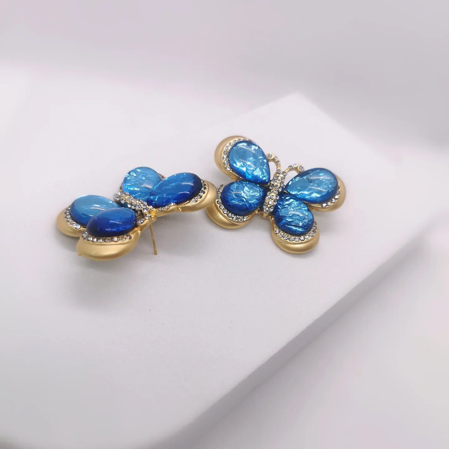 Brincos Blue Butterfly