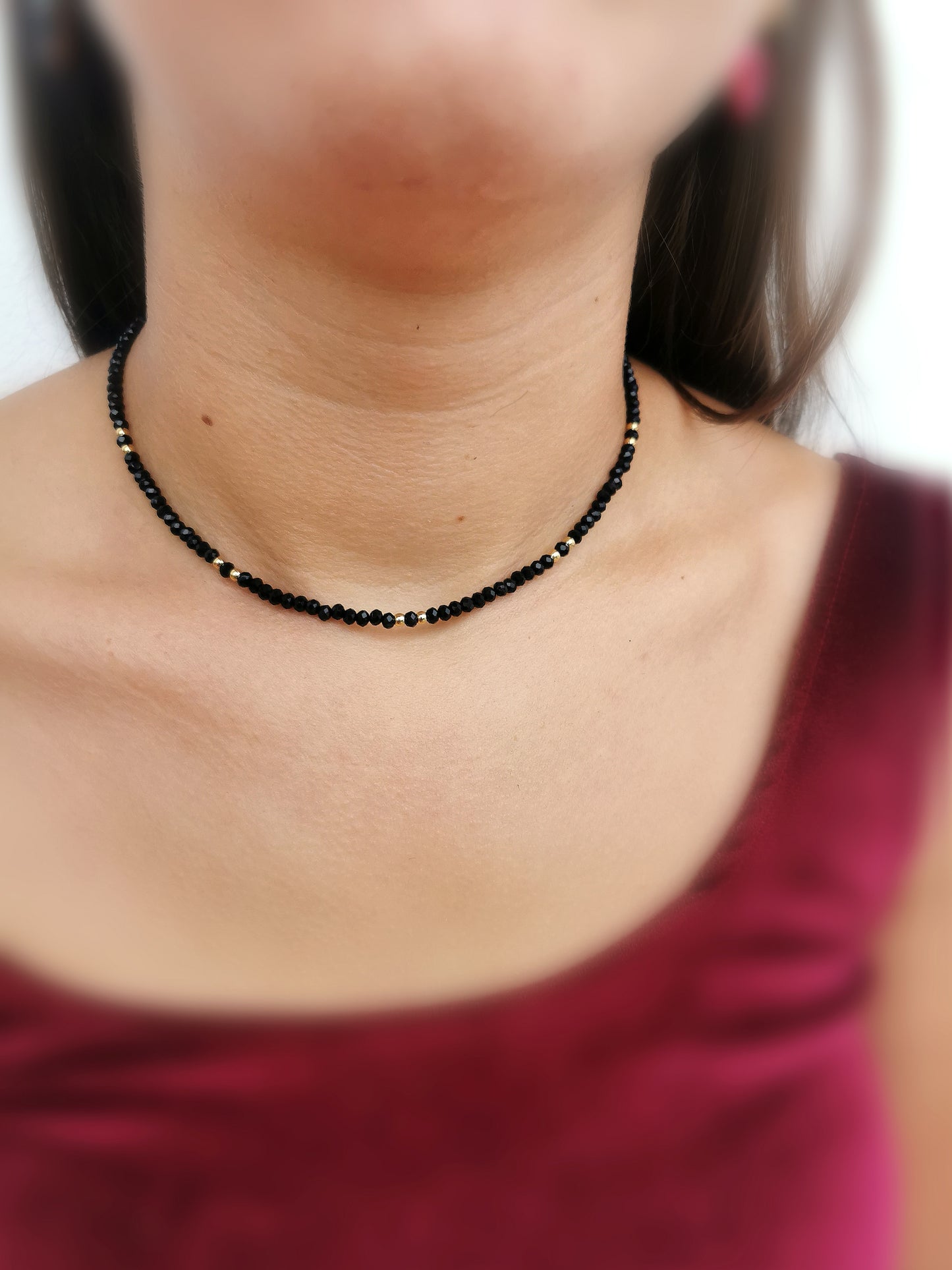 Colar Missangas Black