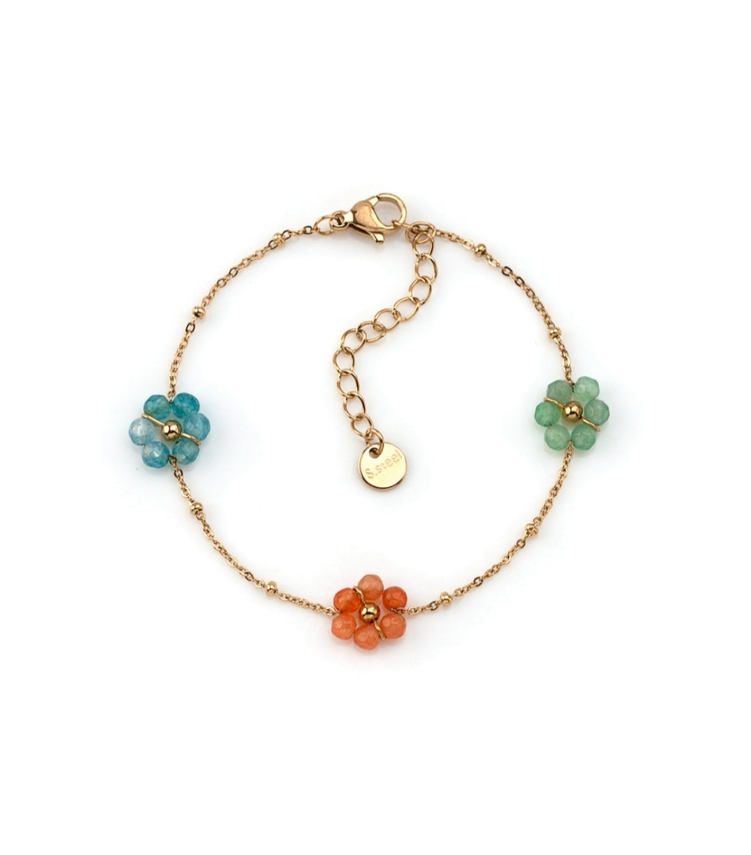 Pulseira de Pé Flowers