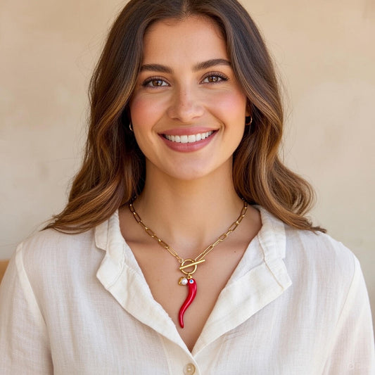 Colar amuleto Pimenta